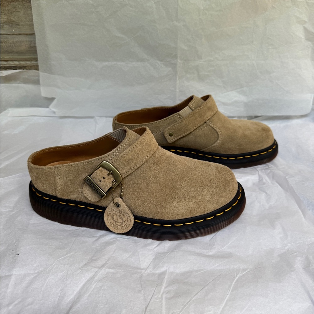 DR. MARTENS ISHAM DESERT OASIS SUEDE MULES 39